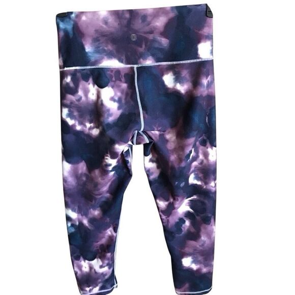 Balance collection size Medium purple tie dye athletic pants leggings yoga - Picture 2 of 4